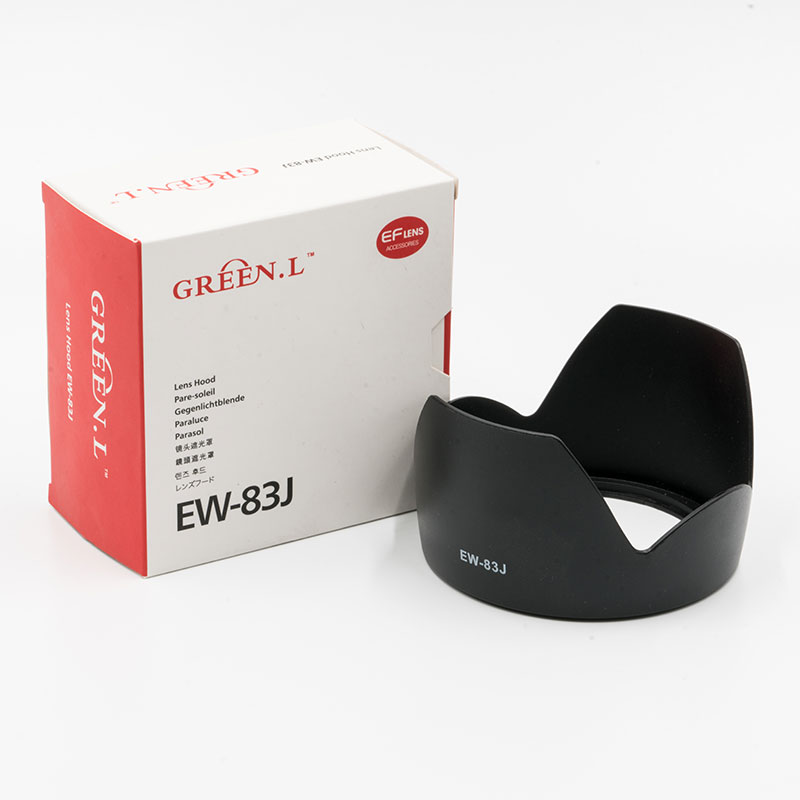 GreenL格林尔 EW-83J遮光罩 佳能EF-S 17-55mm 卡口型可反装