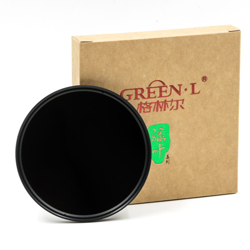 Greenl绿叶减光滤镜ND1000 58/67/77/82mm佳能尼康单反中灰密度